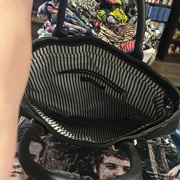 Just fab black /tan purse large size - Picture 2 of 3